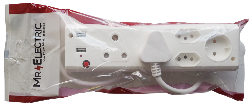 PRE-PACK EXTENDA PLUGS 2X16A 2XSL 2USB+SC