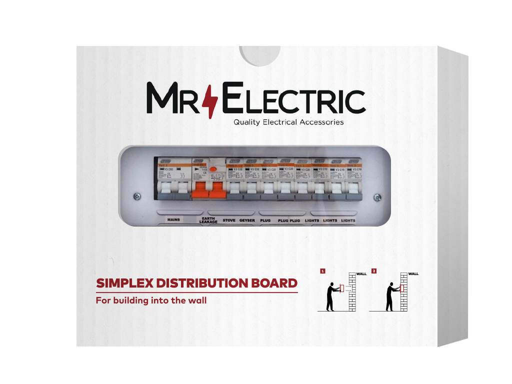 MR ELECTRIC PREPOPULATED EXTENDED FLUSH DISTRIBUTION BOARD