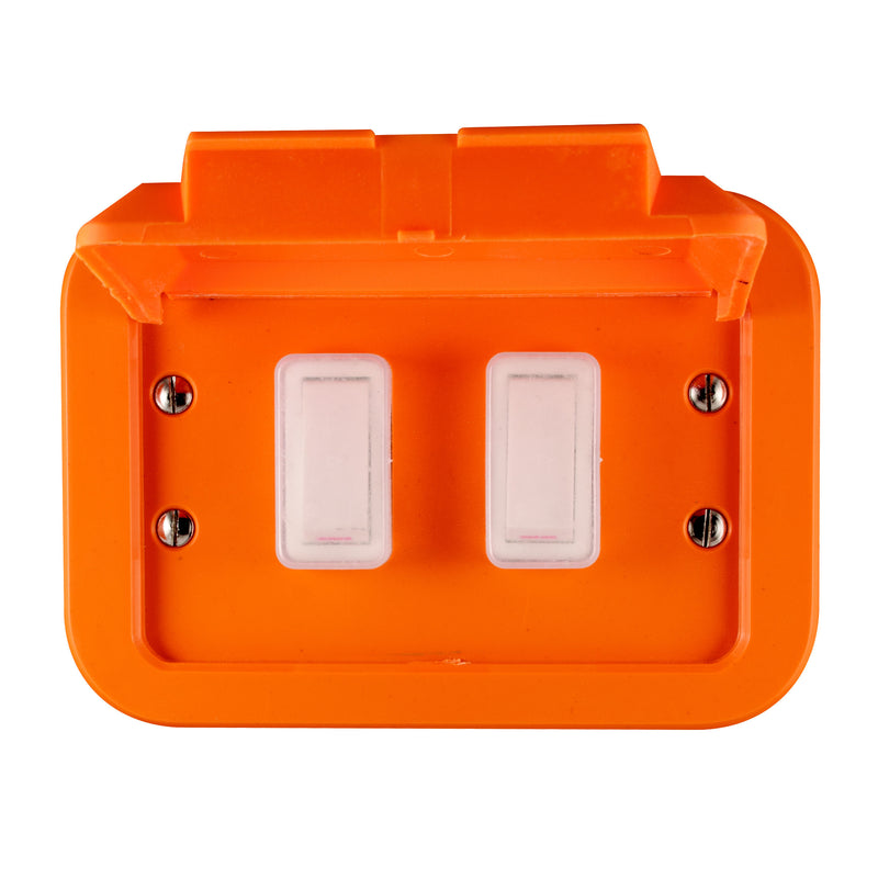 CRABTREE INDUSTRIAL 2 LEVER 1 WAY METAL SURFACE BOX