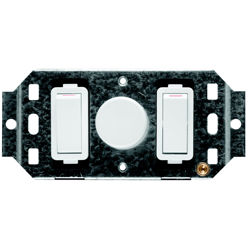 CRABTREE CLASSIC 2 LEVER 800W DIMMER + YOKE 4X2