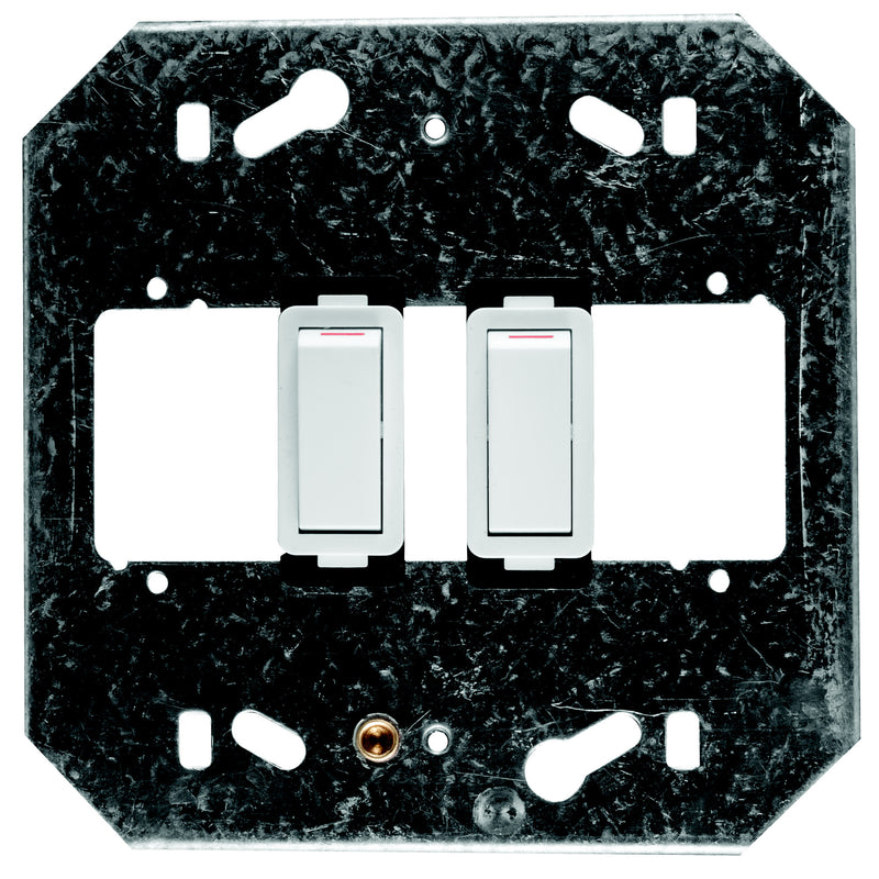 CRABTREE CLASSIC 2 LEVER 2X1 WAY 20A SWITCH + YOKE 4X4