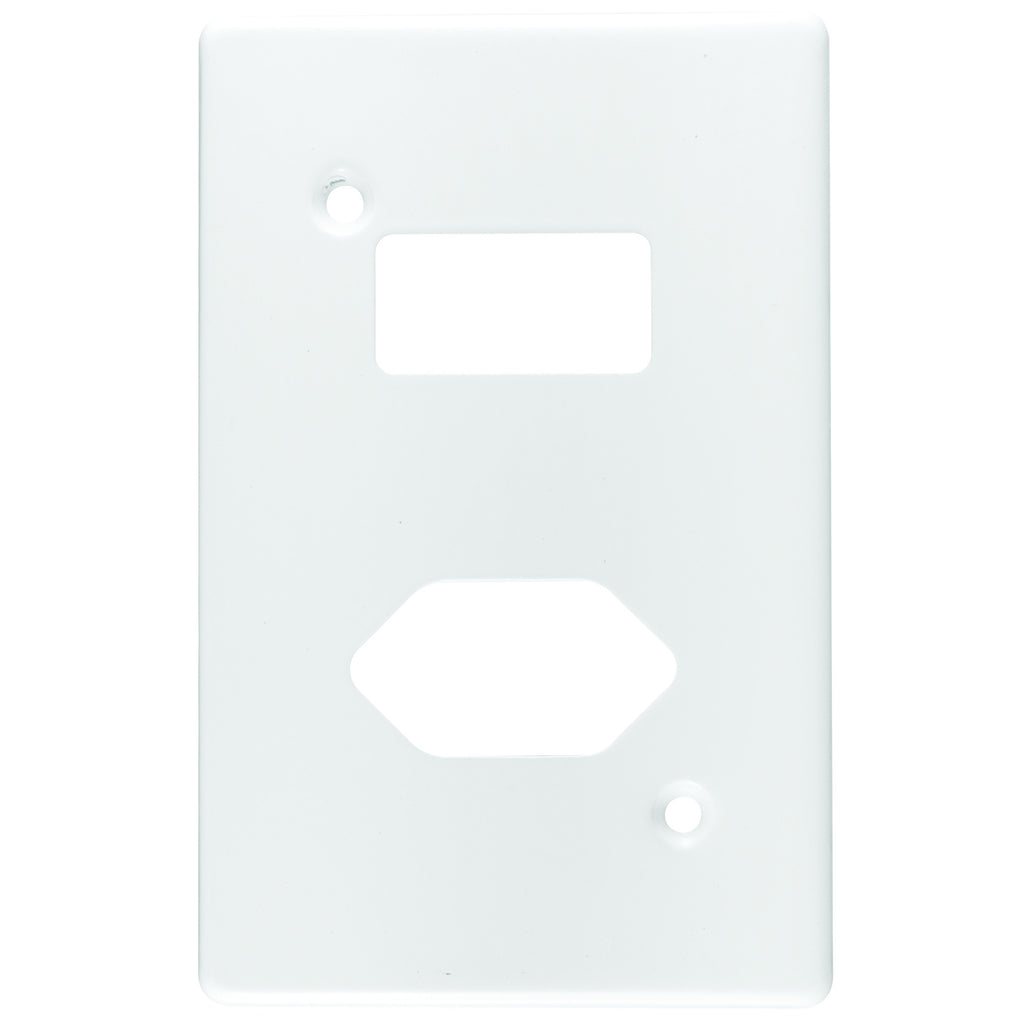 CRABTREE CLASSIC SLIMLINE COVERPLATE STEEL 4X2