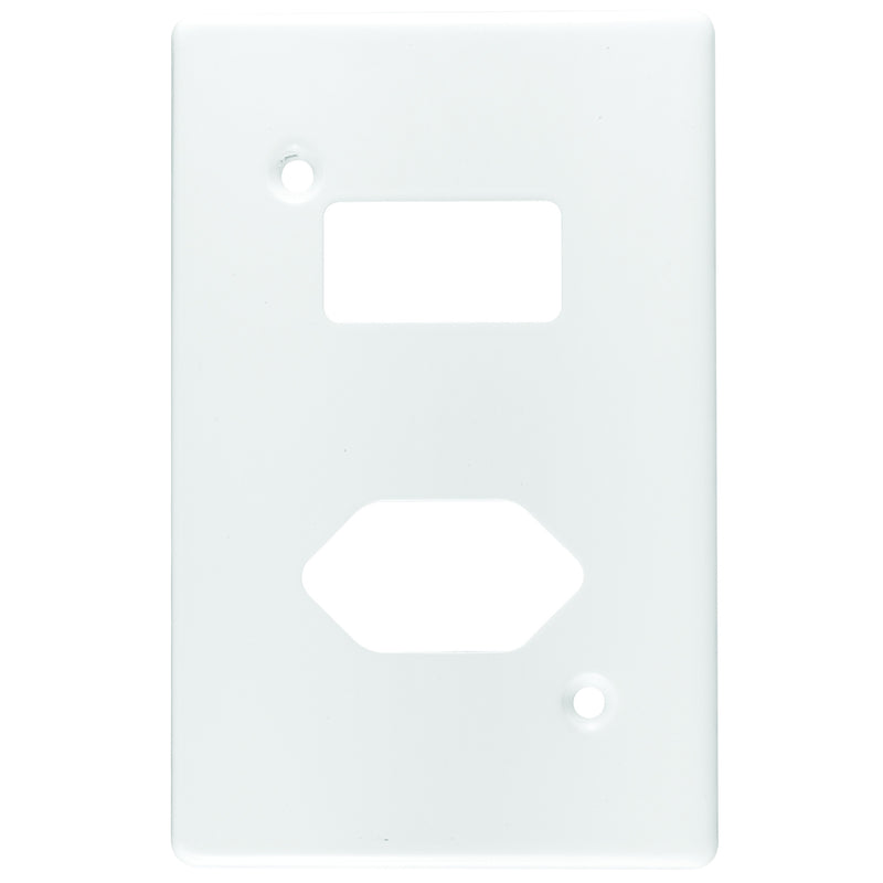 CRABTREE CLASSIC SLIMLINE COVERPLATE STEEL 4X2