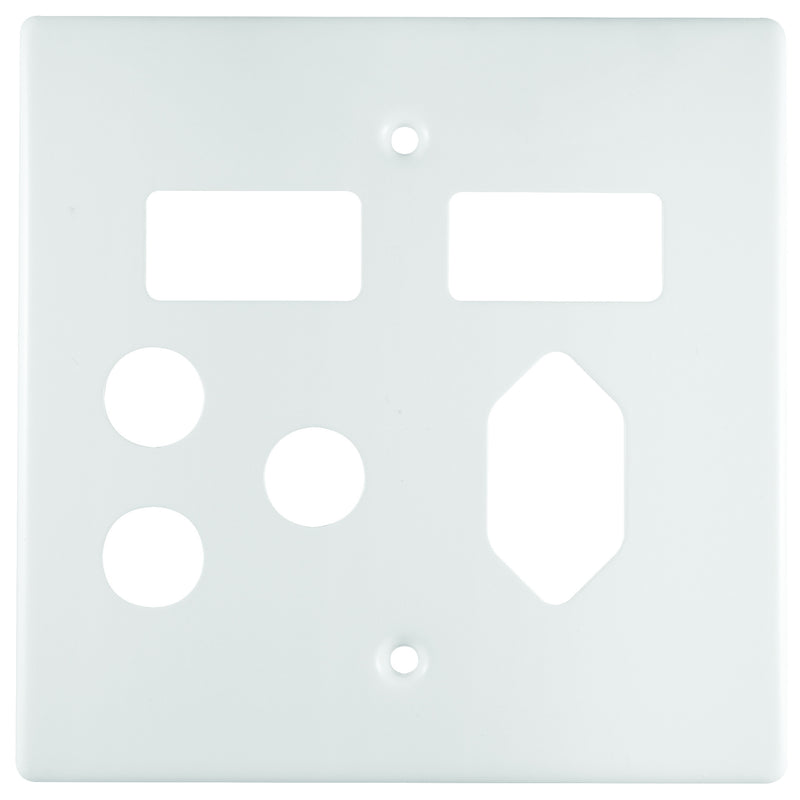 CRABTREE CLASSIC SLIMLINE COVERPLATE STEEL 4X4