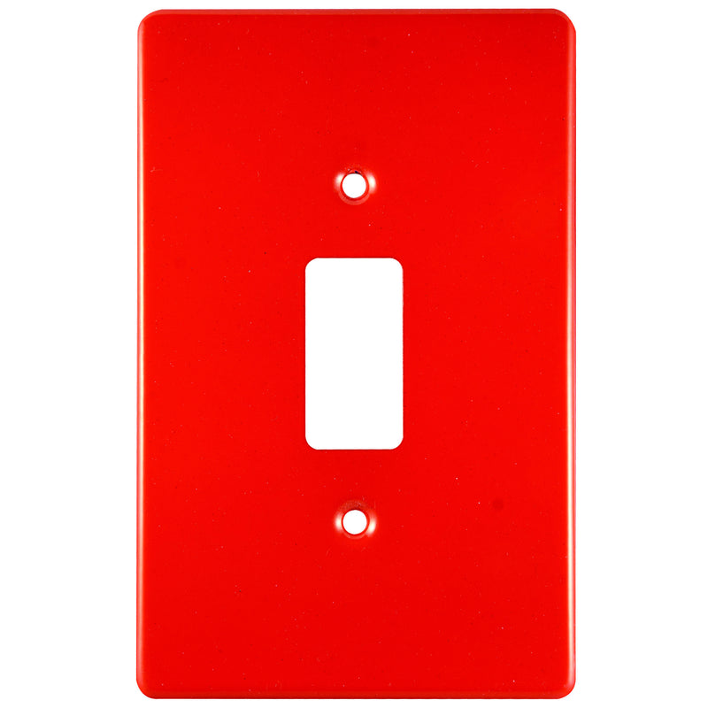 CRABTREE CLASSIC 1 LEVER COVERPLATE STEEL 4X2