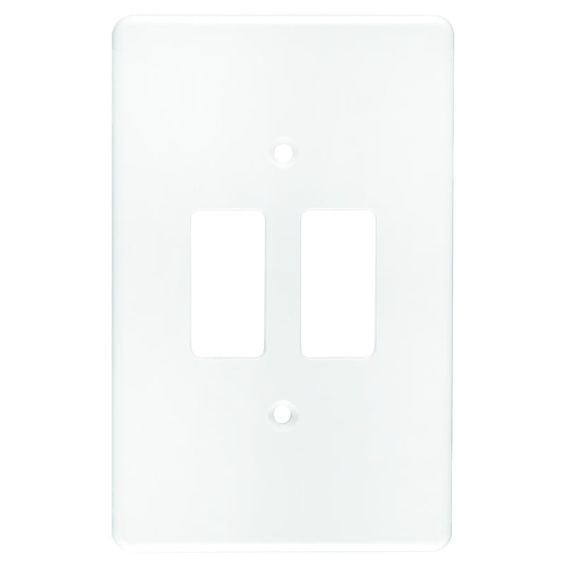 CRABTREE CLASSIC 2 LEVER COVERPLATE PLASTIC 4X2