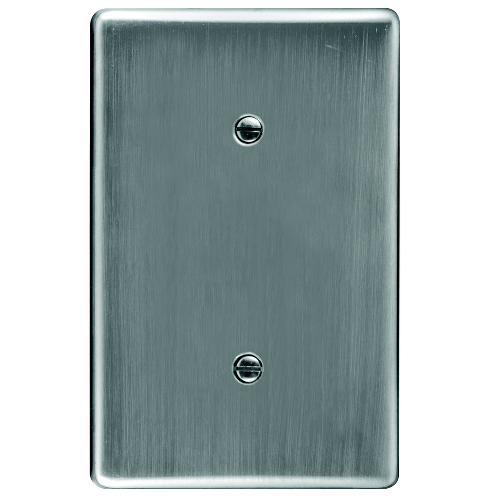 CRABTREE CLASSIC BLANK COVERPLATE STEEL 4X2