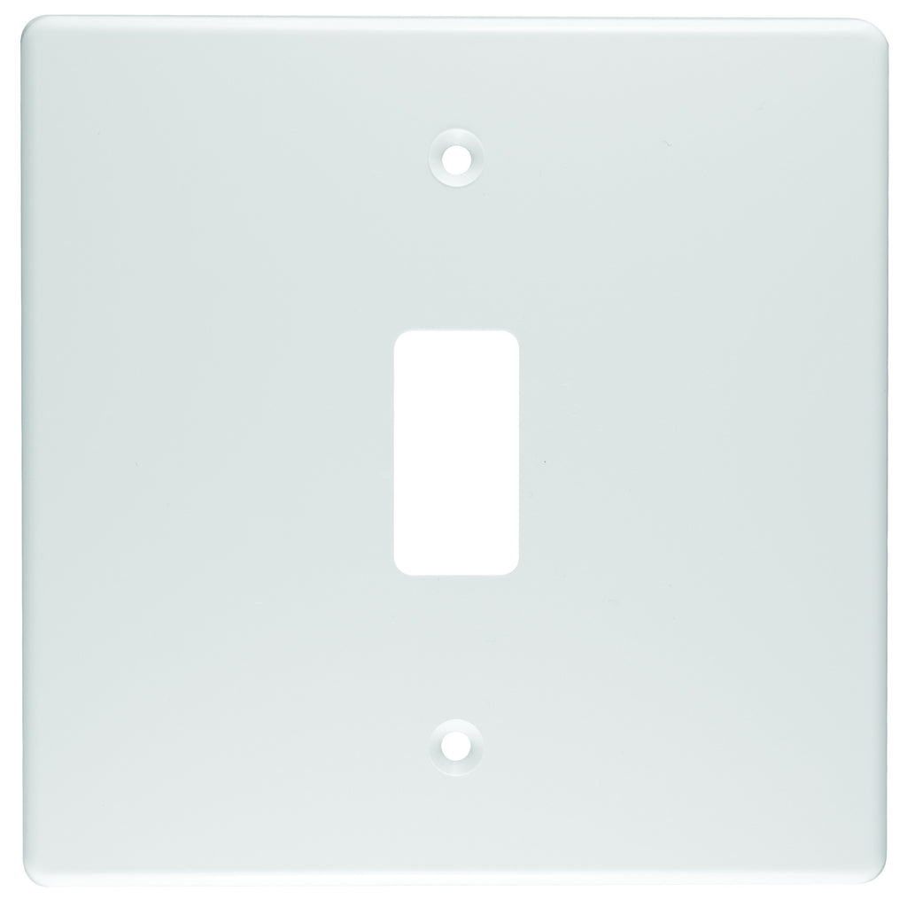 CRABTREE CLASSIC 1 LEVER COVERPLATE STEEL 4X4