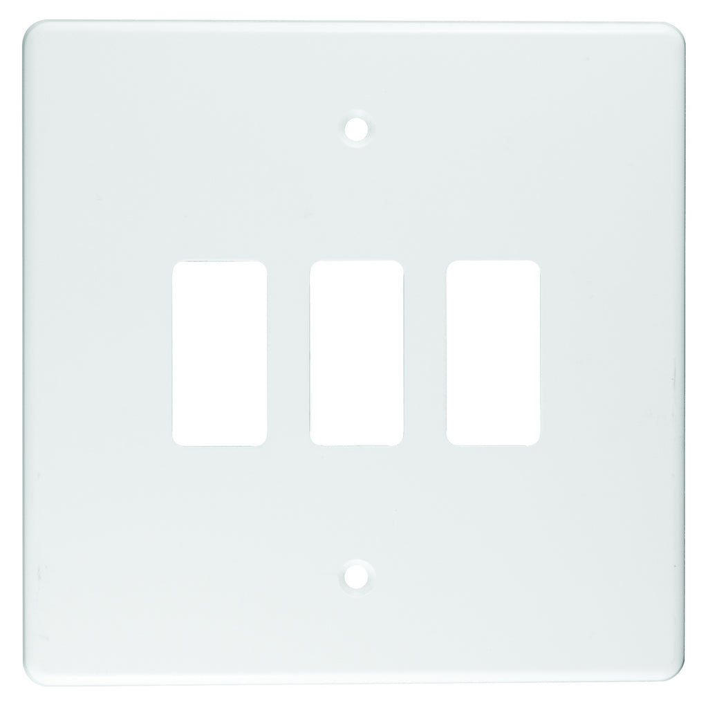 CRABTREE CLASSIC 3 LEVER COVERPLATE PLASTIC 4X4