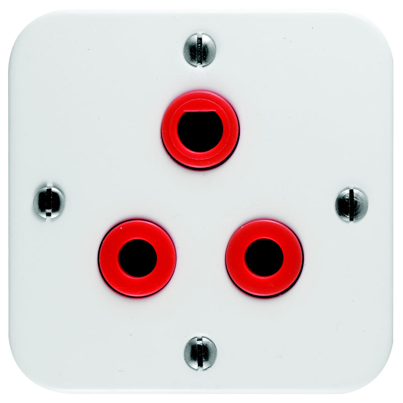 CRABTREE INDUSTRIAL 16A DEDICATED SINGLE SOCKET + COVER 75X75