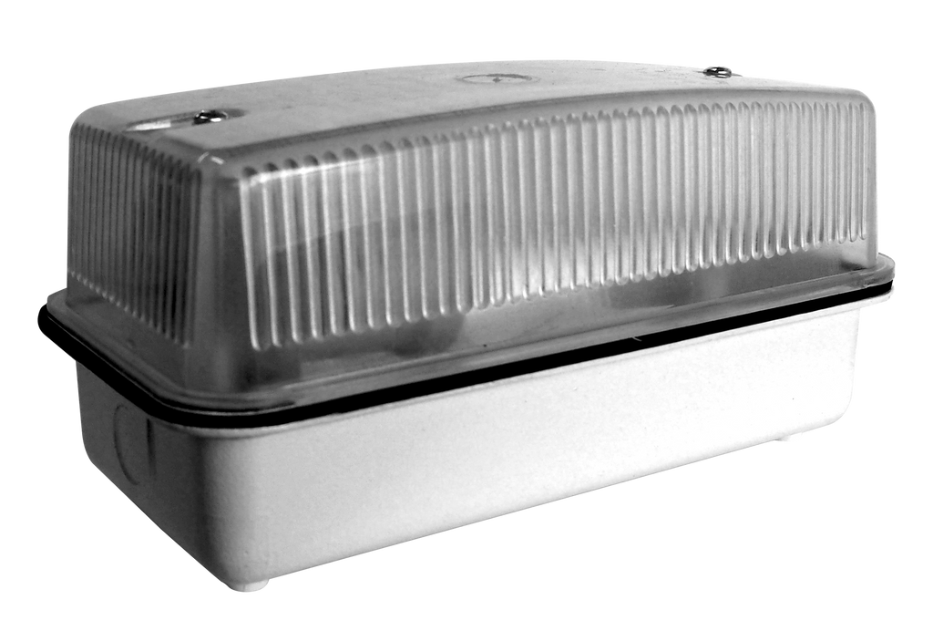 RECTANGULAR 100W ALUMINIUM E.S BULKHEAD