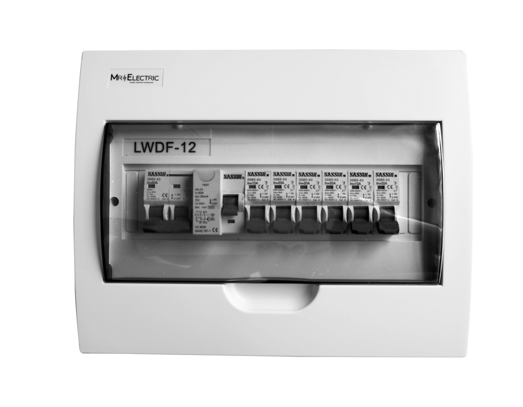 PVC SIMPLEX DISTRIBUTION BOARD - 12 WAY FLUSH