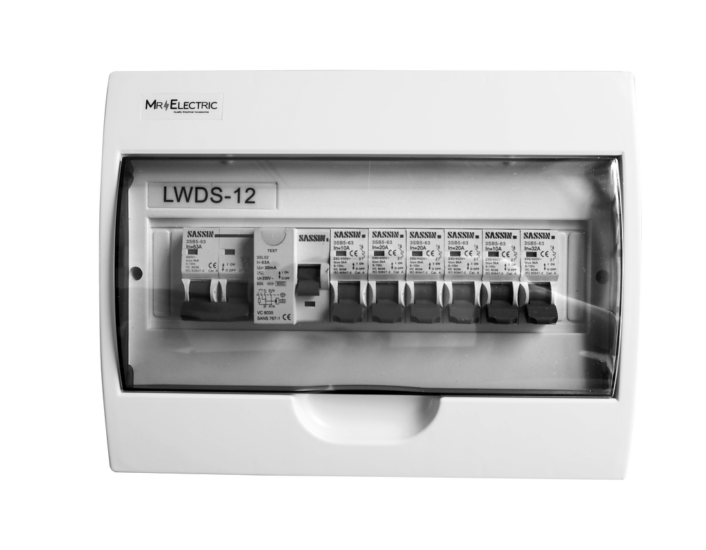 PVC SIMPLEX DISTRIBUTION BOARD - 12 WAY SURFACE