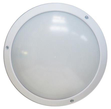 OGATIN ROUND BULKHEADS E.S WHITE TRIM OPAL LENS