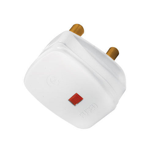 PLUG TOP FUSED 3 PIN 13A WHITE