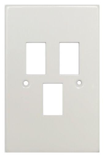 TITAN 3 LEVER STEEL COVER PLATE 4X2