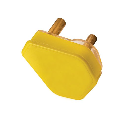 PLUG TOP 3 PIN 16A YELLOW