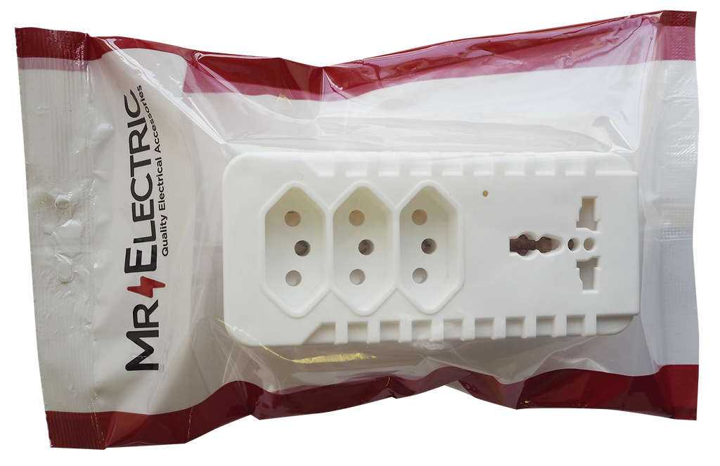 PRE-PACK MULTI PLUG 3X15A 1XUNI ADAP