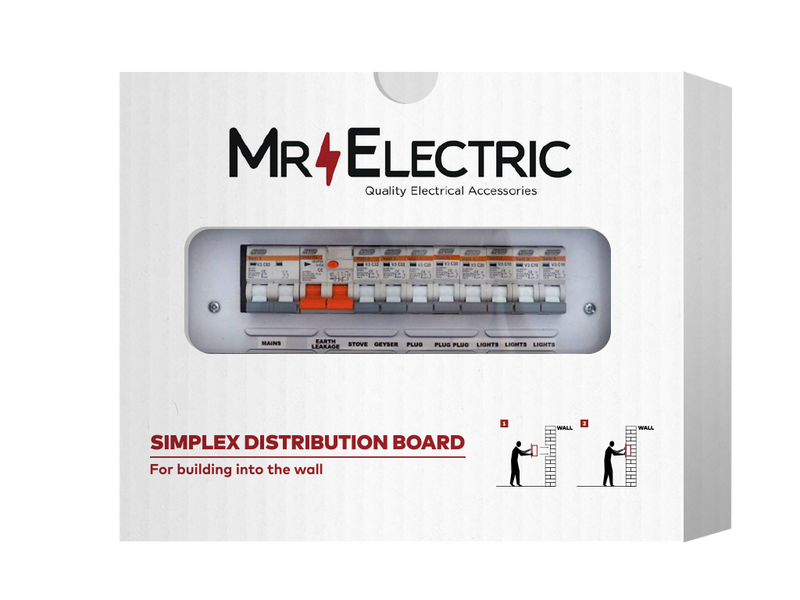 MR ELECTRIC PREPOPULATED EXTENDED FLUSH DISTRIBUTION BOARD