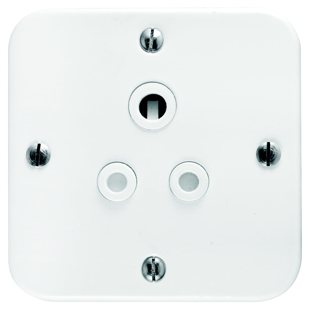 CRABTREE INDUSTRIAL 6A SINGLE SOCKET + COVER 75X75
