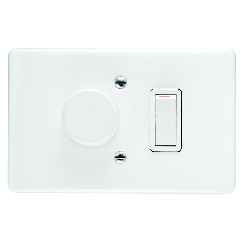 CRABTREE CLASSIC DIMMER SWITCH 1 LEVER + COVER 4X2 800W