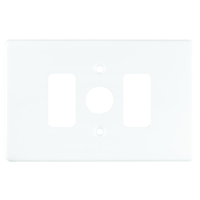 CRABTREE CLASSIC 2 LEVER DIMMER COVERPLATE STEEL 4X2