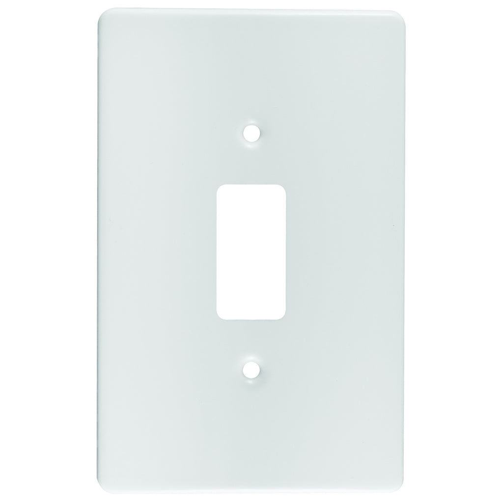 CRABTREE CLASSIC 1 LEVER COVERPLATE STEEL 4X2