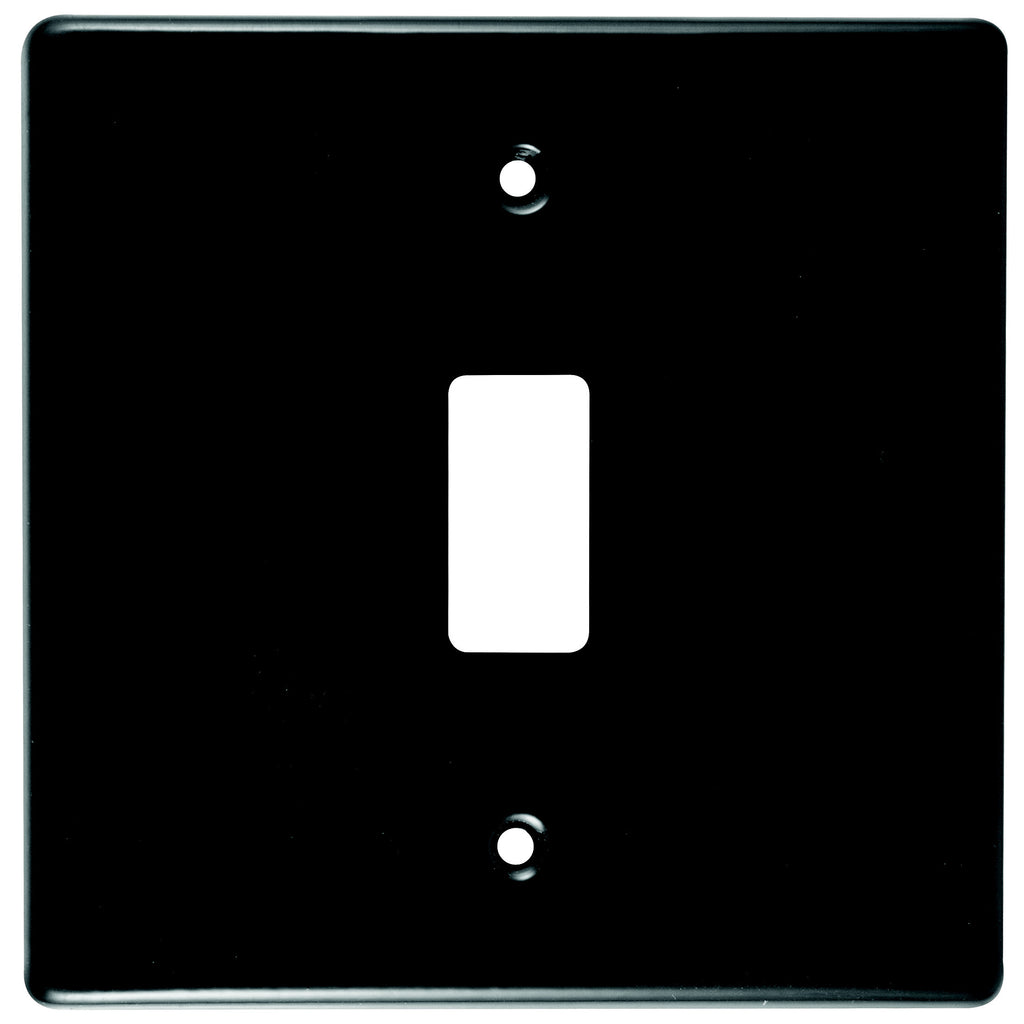 CRABTREE CLASSIC 1 LEVER COVERPLATE STEEL 4X4