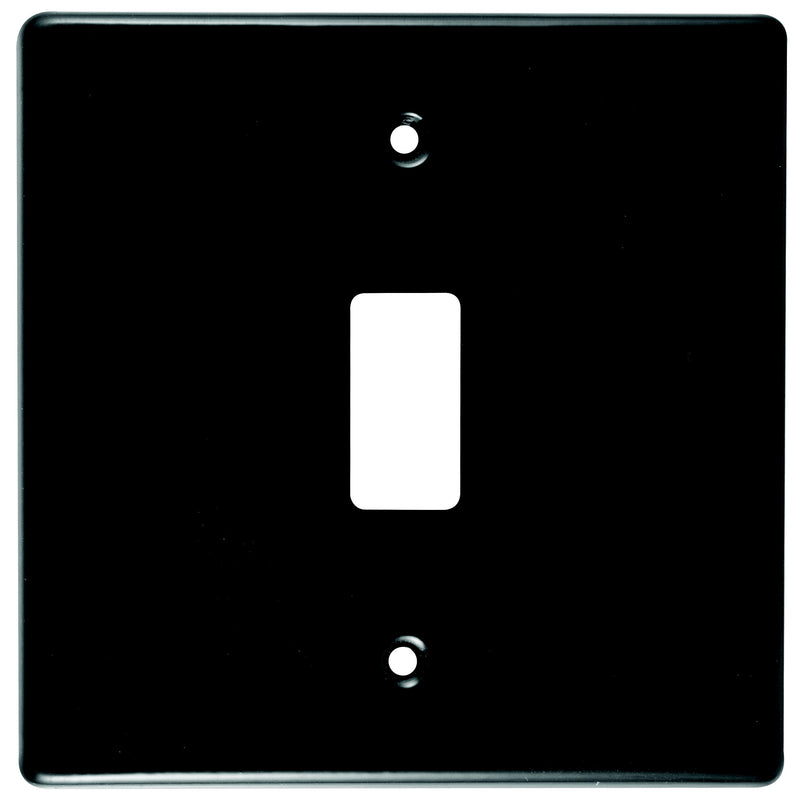 CRABTREE CLASSIC 1 LEVER COVERPLATE STEEL 4X4