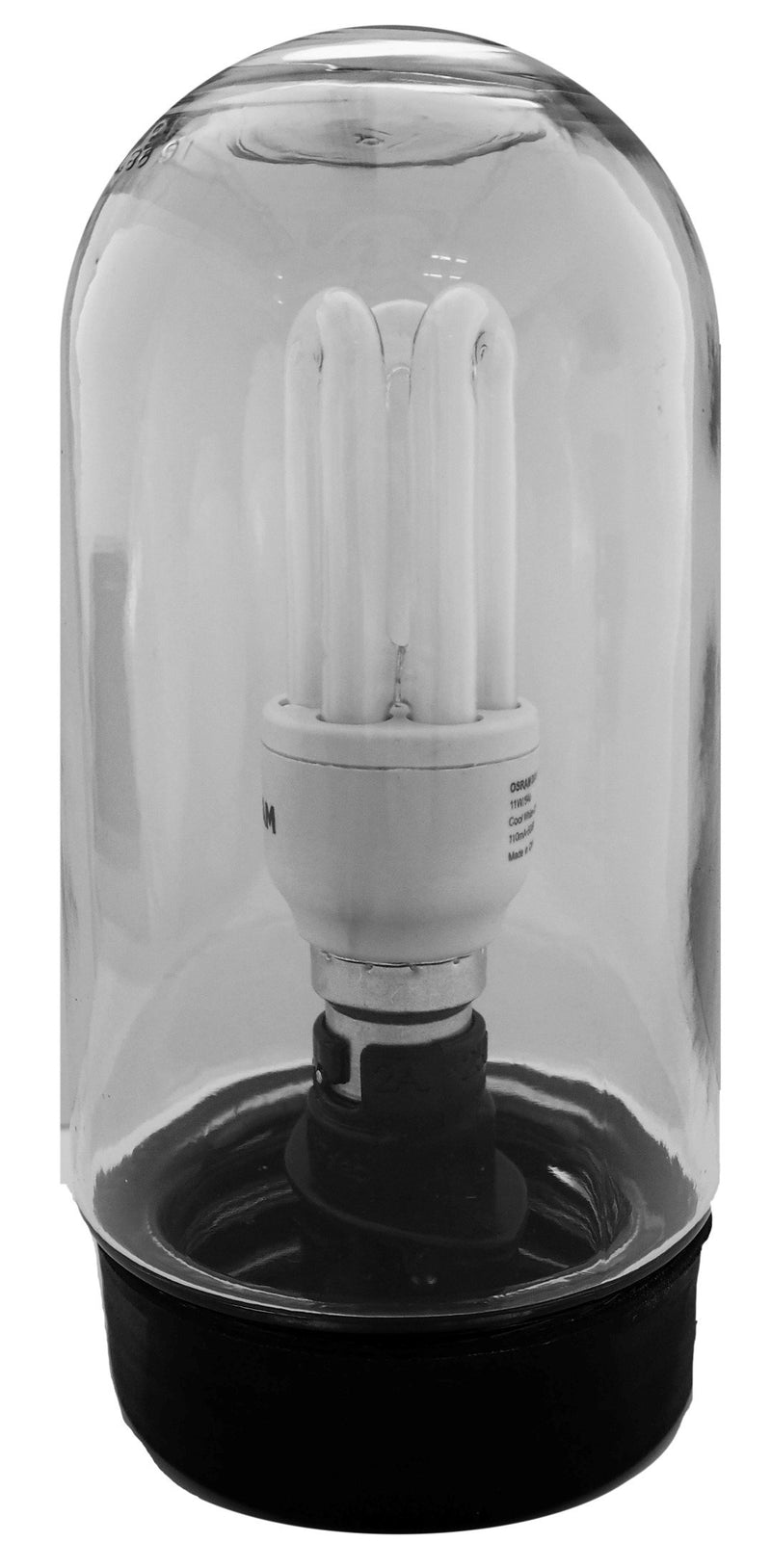 GLASS- WELL GLASS FITTING 100W WITH CFL LAMP