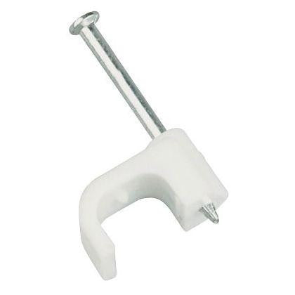 FLAT CABLE CLIPS 12.5MM FOR 4MM FLAT TWIN (X100)